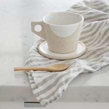 Load image into Gallery viewer, Linen Tea Towel - Natural Stripes