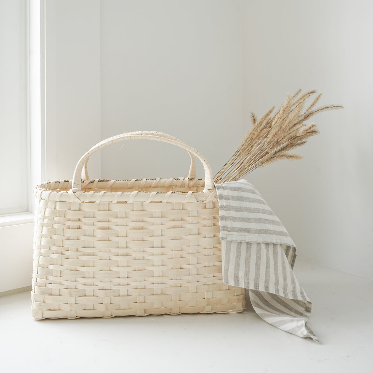 Handmade Basket - Old Reed Woodland Tote